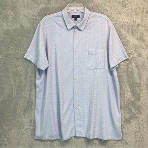 Club Room Luxury Silk Blend Light Blue Men's Casual Shirt Size XXL